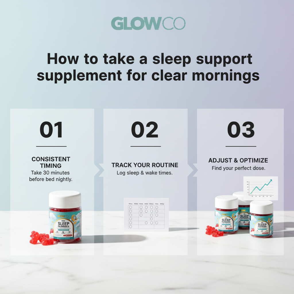 How to take a sleep support supplement for clear mornings
